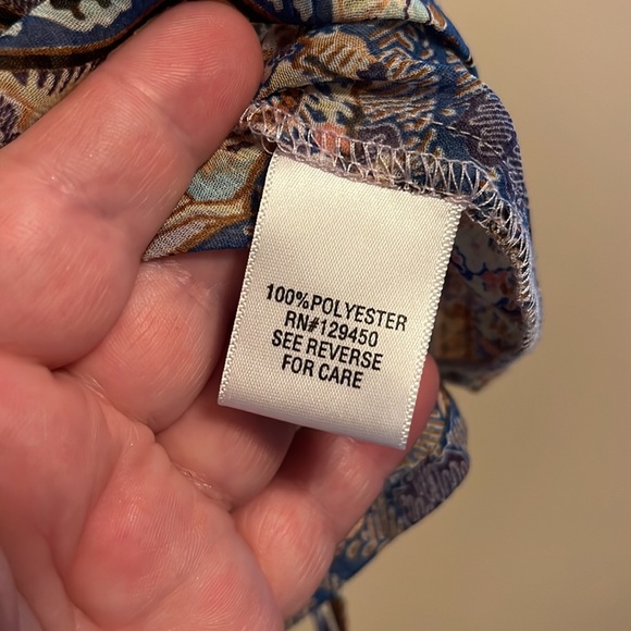 “Apt.9”  Bohemian paisley floral blouse size M - Picture 10 of 12